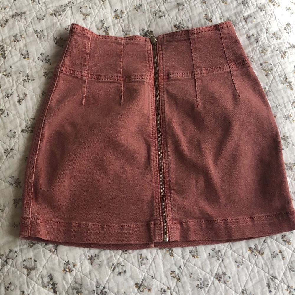 Free People Denim Mini Skirt